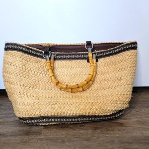 Reef Cornhusk Tan Beach Bag/ Tote